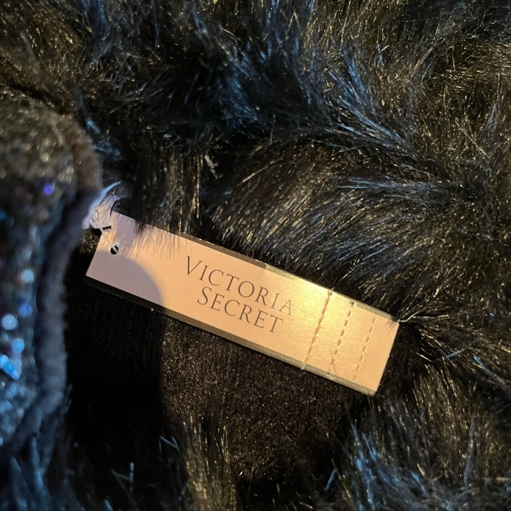 Victoria Secret Sparked Fur Slippers S/P